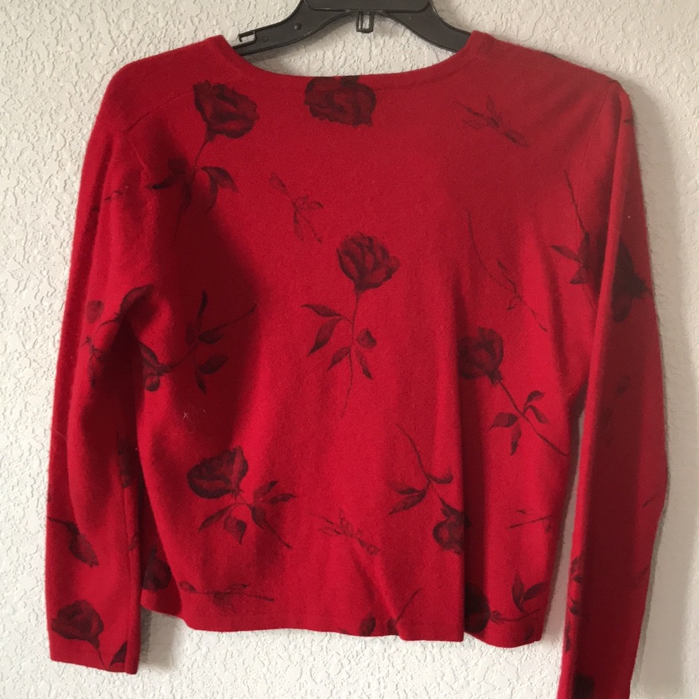 Red lambs wool sweater. - Picture 2 of 3